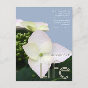 Celebration of life with Inspirational Quote 7 Invitation