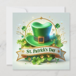 Celebration of St. Patrick's Day Holiday Card