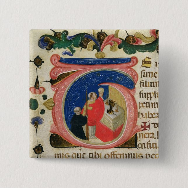 Celebration of the Eucharist 15 Cm Square Badge (Front)