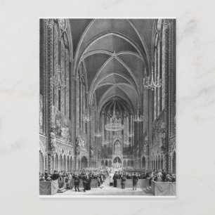 Celebration of the mass for the magistrature invitation postcard