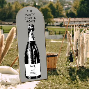 Celebration Party Starts Now Wedding Welcome Decal