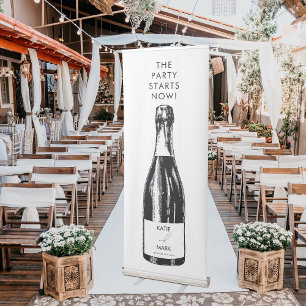 Celebration Party Starts Now Wedding Welcome Sign