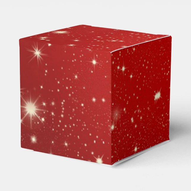Celebration Red Favour Box (Back Side)