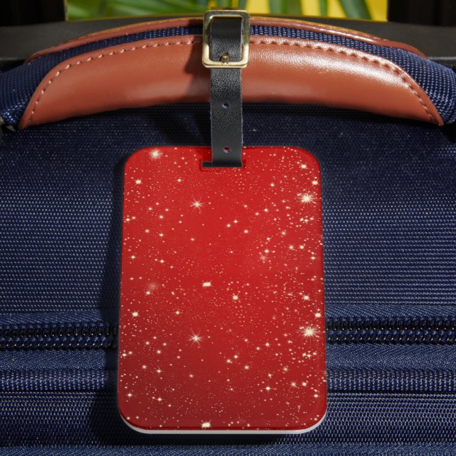 Celebration Red Luggage Tag (Front Insitu 2)