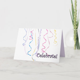 Celebration Ribbons Greeting Card