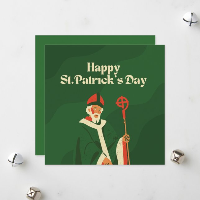 Celebration Saint Patrick’s Day Holiday Card (Front/Back In Situ)
