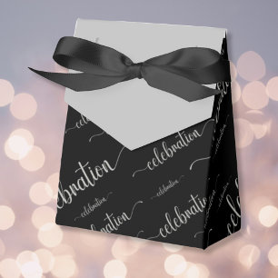 Celebration Script Pattern Favour Box