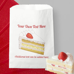 Celebration Sponge Cake - Tres Leches custom text Favour Bags