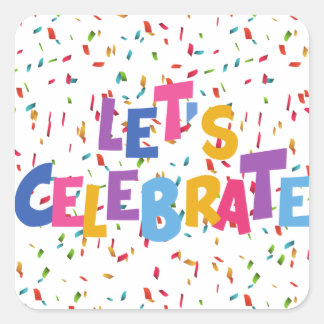 Celebration  square sticker