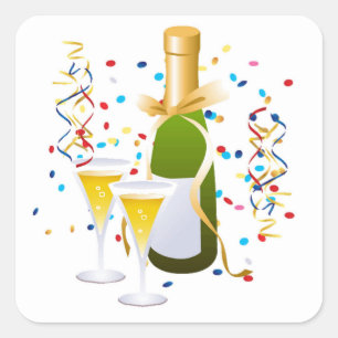 Celebration Square Stickers