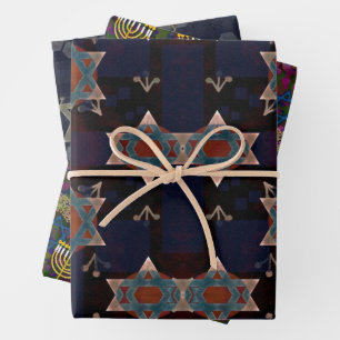 Celebration Star of David Wrapping Paper