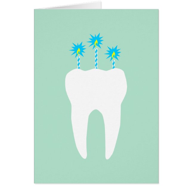 Celebration Tooth with Candles (Front)