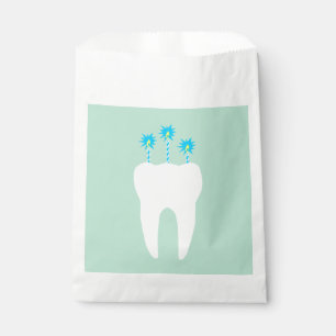 Celebration Tooth with Candles Favour Bags