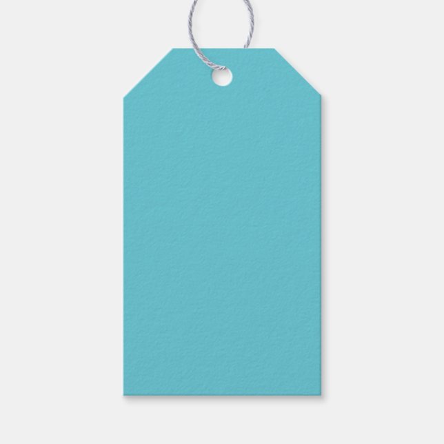 Celebration Turquoise Gift Tag (Front)