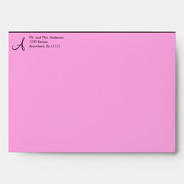 Celebration Wedding Pink 2 Envelope (Front)