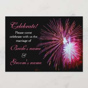 Celebration Wedding Pink 2 Invitation