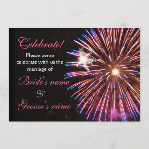 Celebration Wedding Pink Invitation