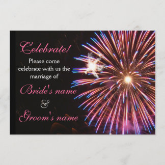 Celebration Wedding Pink Invitation