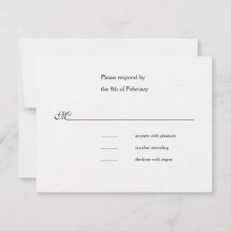 Celebration Wedding Pink response card