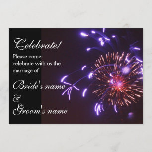 Celebration Wedding purple Invitation