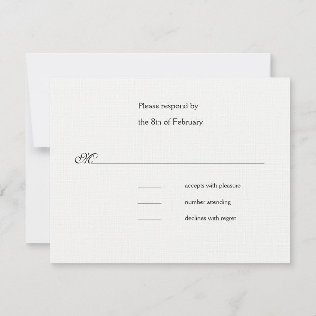 Celebration Wedding Red response card (Front)