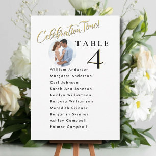 Celebration Wedding Seating Plan Cards Guest Names