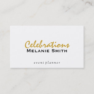 Celebrations   Script Business Card