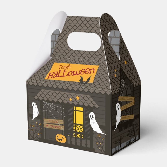 Celebrations Street - Halloween (dark) Favour Box (Front Side)