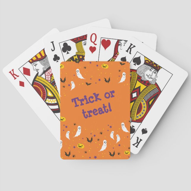 Celebrations Street - Halloween (orange) Playing Cards (Back)