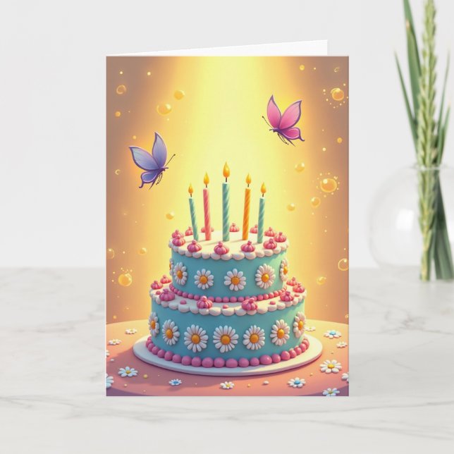 Celebratory Dessert Scene Card (Front)