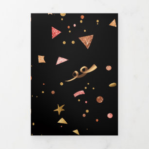 Celebratory Ornaments 2 Tri-Fold Holiday Card