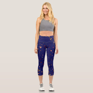 Celebratory Ornaments 7 Capri Leggings