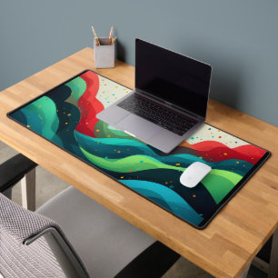 Celebratory Wave Fusion Desk Mat
