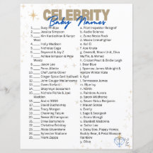 Celebrity Baby Name Game