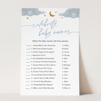 Celebrity Baby Name Twinkle Star Baby Shower Game