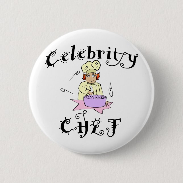 Celebrity Chef 6 Cm Round Badge (Front)