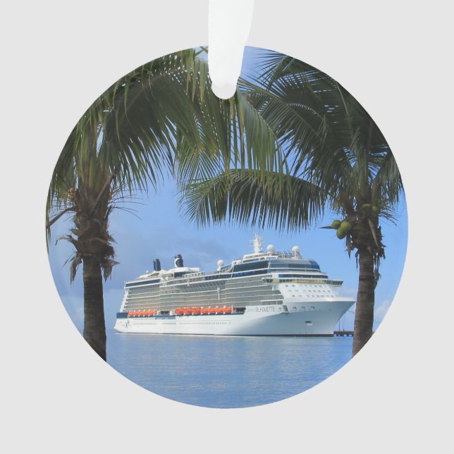 Celebrity Silhouette Cruise to Paradise Snowflake Ornament (Front)