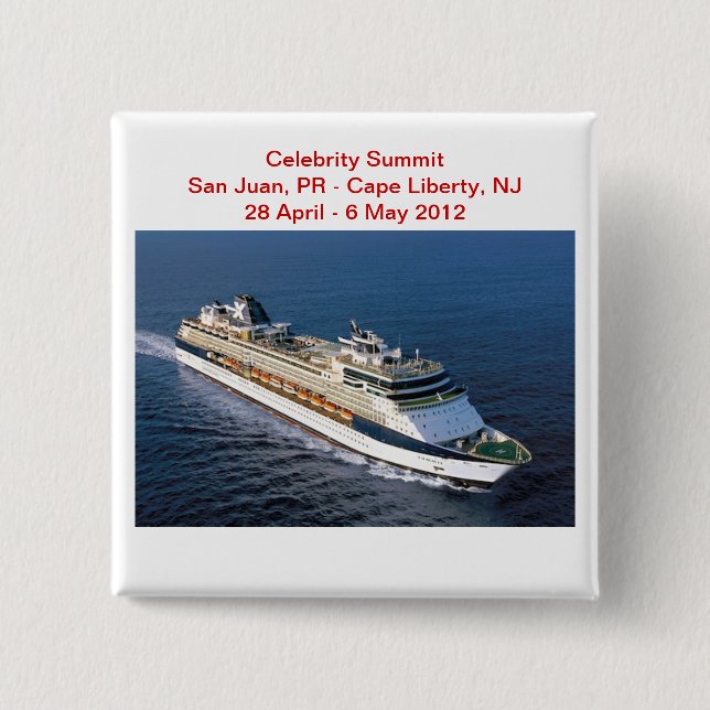 Celebrity Summit Ship Button (Front)