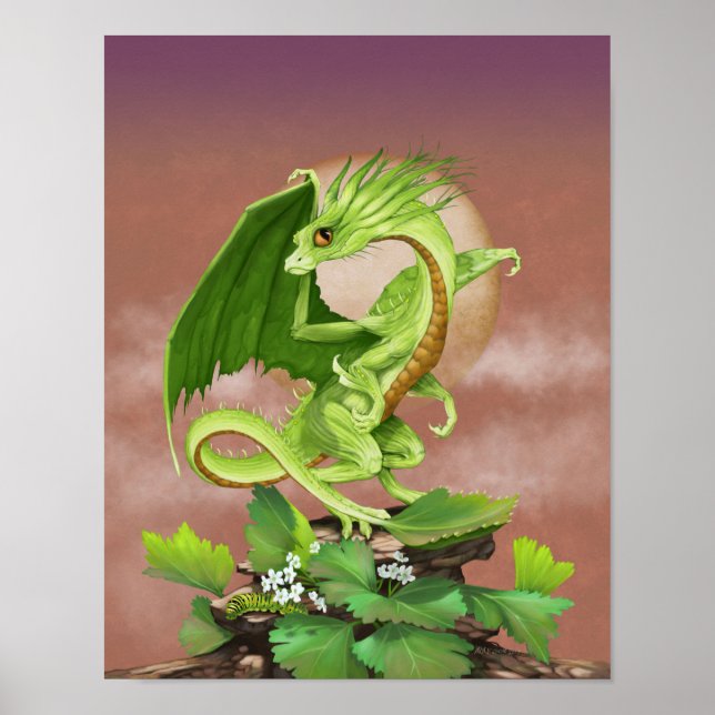 Celery Dragon 11x14 (4x6 and up) Poster (Front)
