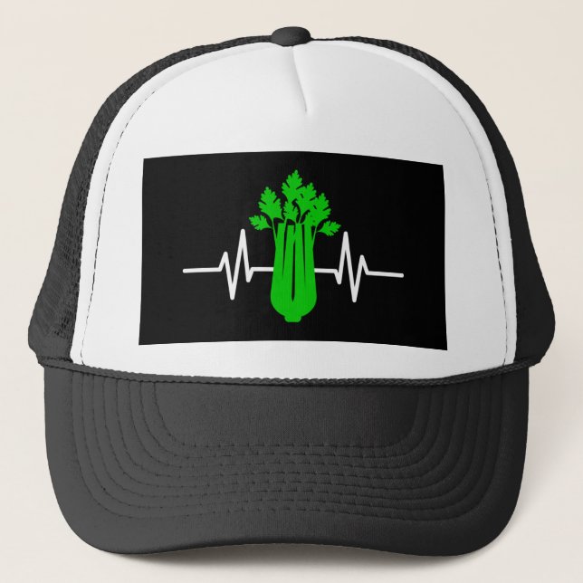 Celery Heartbeat  Trucker Hat (Front)