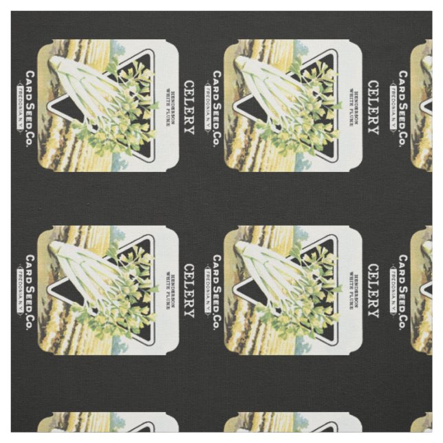 Celery Seed Packet Label Fabric (Swatch)