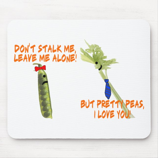 Celery Stalk And Pretty Peas Mouse Mat (Front)