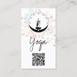 *~*  CelesQR tial AP33 Rainbow Spiritual Chakra Business Card