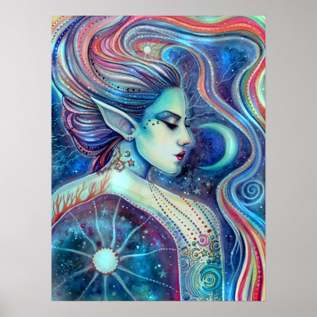 Celesta Fantasy Art Celestial Fairy Poster (Front)