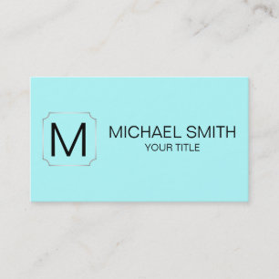 Celeste colour background business card