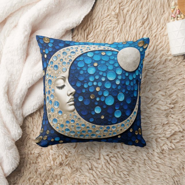 Celeste : Woman in the moon Cushion (Blanket)