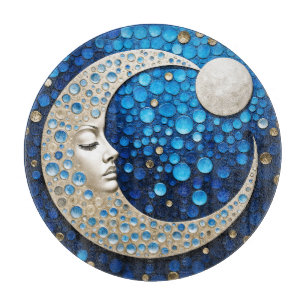 Celeste : Woman in the moon Cutting Board