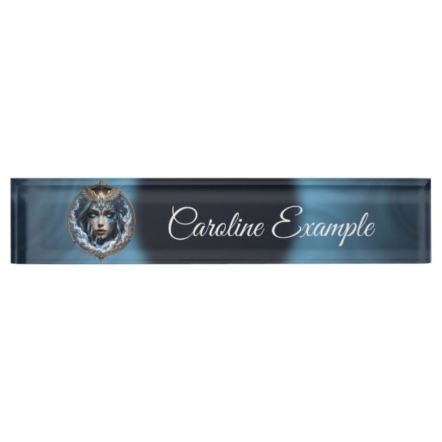 Celestia – Guardian of the Endless Sky Nameplate (Front)