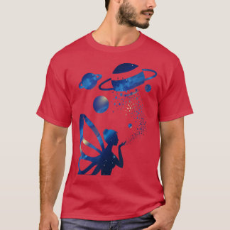 Celestial Aesthetic Fairycore Fairy Galay Planets  T-Shirt