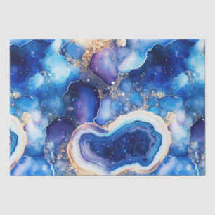 Celestial Agate Abstract Geode Stone Pattern Tissue Paper